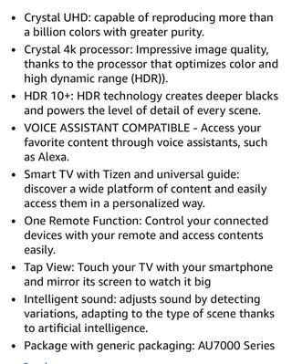 TV Samsung 55" 4K UHD - Negro