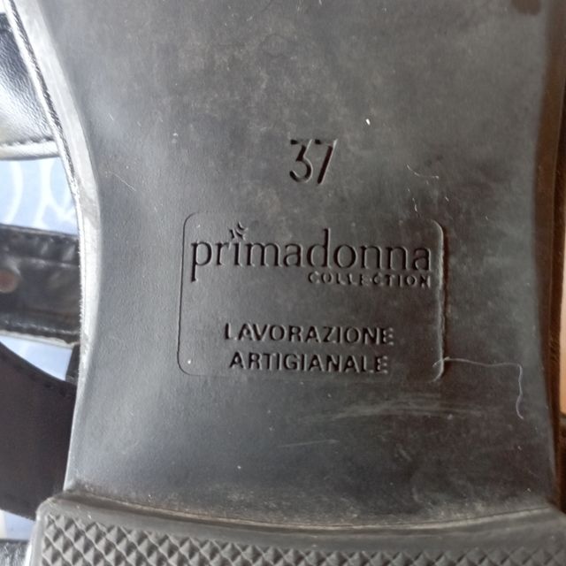 Sandali gladiatore neri - oro