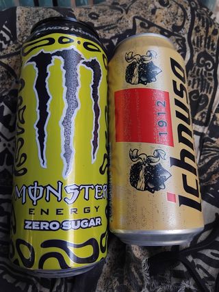 2 Lattine vuote: Monster & Ichnusa