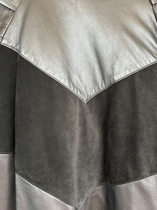 Abrigo piel señora negro
