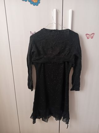 Vestito nero con coprispalle - Tg Unica