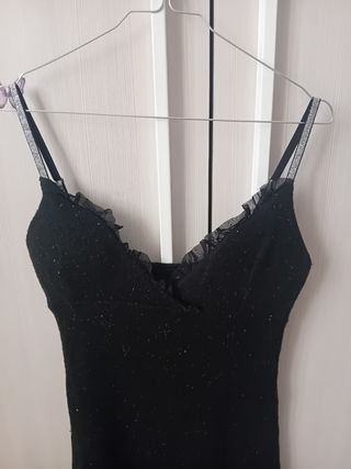 Vestito nero con coprispalle - Tg Unica