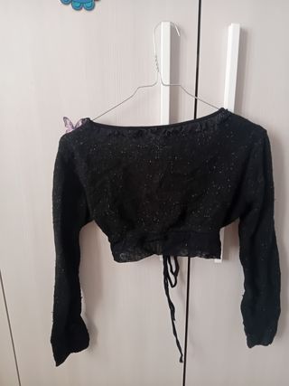Vestito nero con coprispalle - Tg Unica