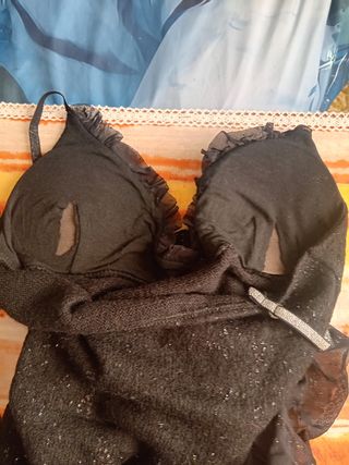 Vestito nero con coprispalle - Tg Unica