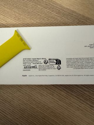 Correa Solo Loop Apple Watch 44-46mm Amarilla - T7