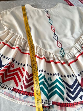 Blusa boho - tribal - beige