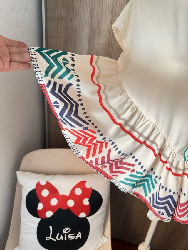 Blusa boho - tribal - beige