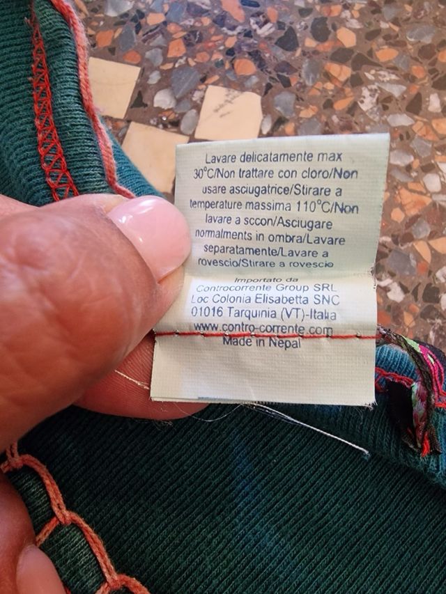 Maglia boho chic patchwork tg M