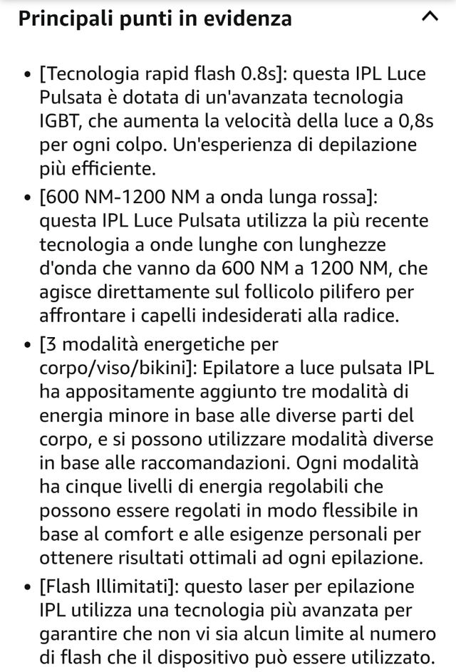 Epilatore Luce Pulsata ICGBT - Oro e Verde
