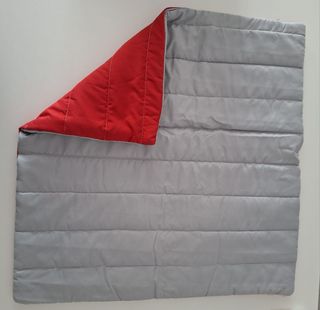 Fundas almohadas bicolor rojo y gris 60x60cm 2 uds