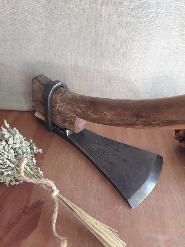 Vecchia ascia da falegname