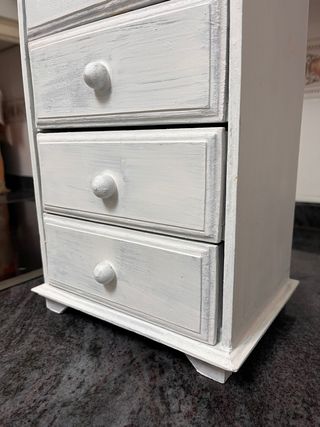 Armario joyero vintage blanco