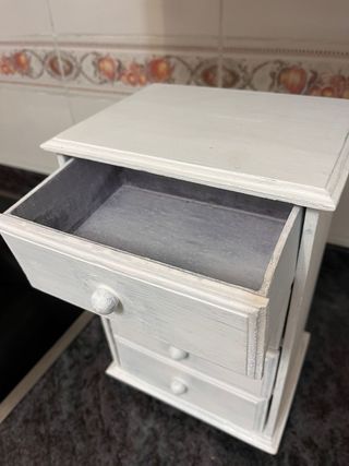 Armario joyero vintage blanco