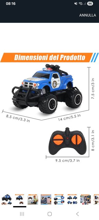 Auto polizia RC: Macchina telecomandata