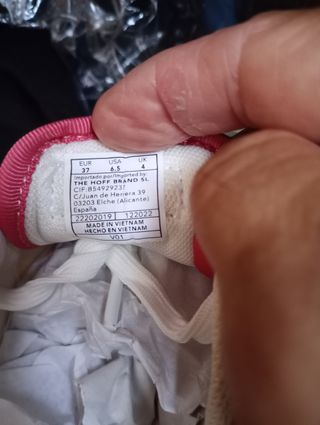 Zapatillas Hoff blancas y rosas