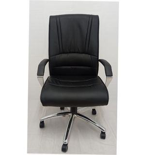 Sillón oficina piel sintética negro
