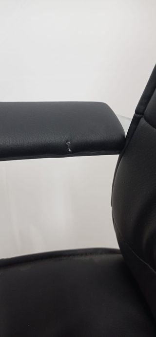 Sillón oficina piel sintética negro