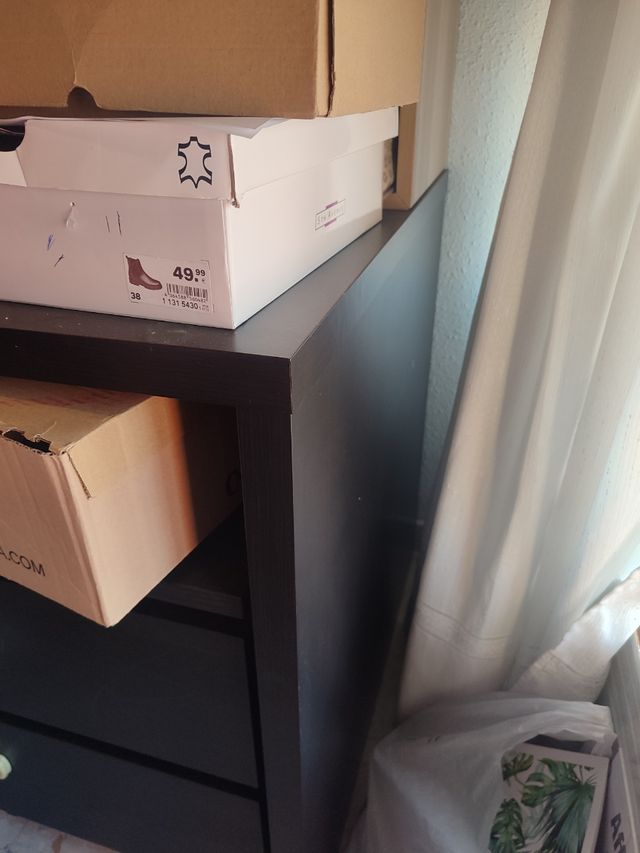 Mesa escritorio Ikea negra - resistente