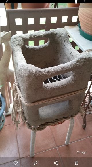 Stufa rustica in ceramica, stufa per il blackout.