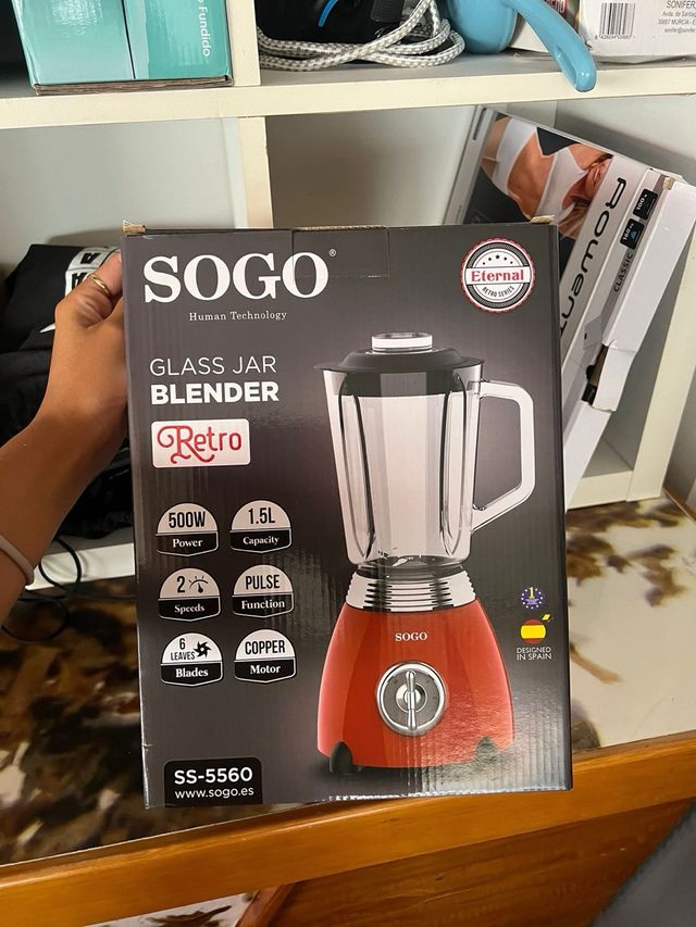 Batidora SOGO Retro 500W - 1.5L