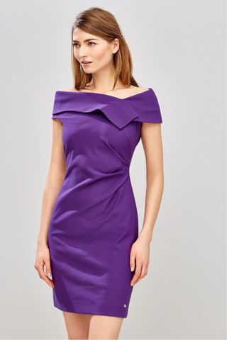 Vestido Pedro del Hierro morado talla S