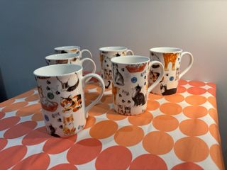 6 Tazas Gatos - Porcelana