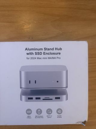 Soporte Aluminio Mac mini M4/M4 Pro 2024