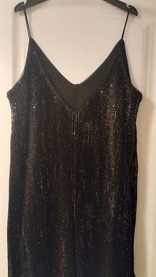 Vestido negro lentejuelas - Fiesta