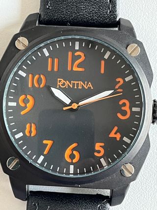 Reloj Pontina negro - nuevo