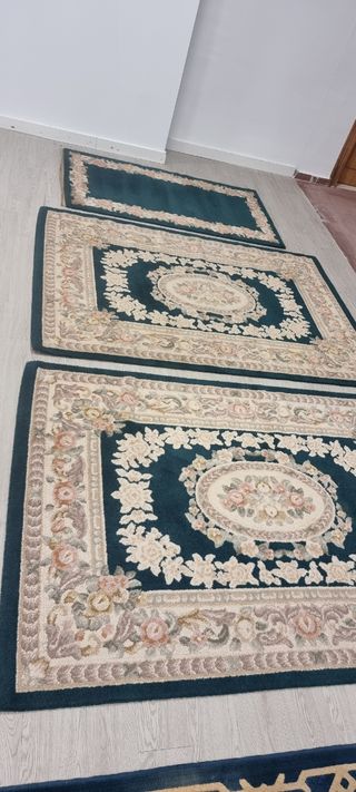 PACK 3 ALFOMBRAS DE LANA PURA VIRGEN