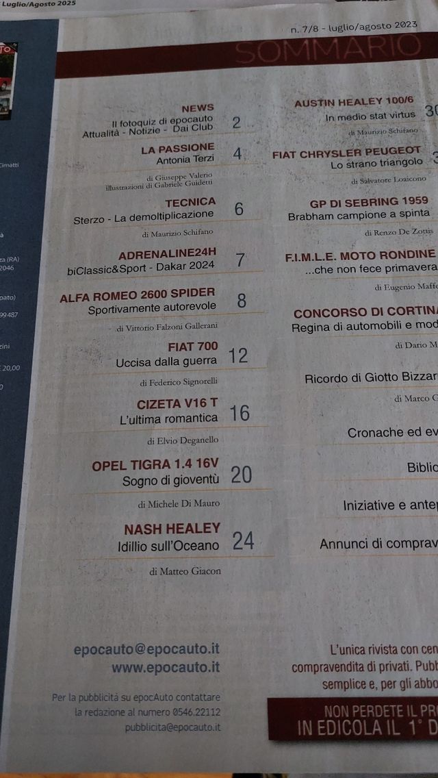 Epocauto
Luglio/agosto 2023