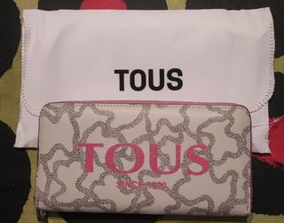 Monedero Tous beige y rosa