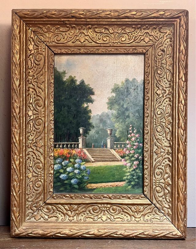 Escuela francesa S. XIX. Dos óleos del Grand Tour 