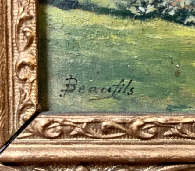 Escuela francesa S. XIX. Dos óleos del Grand Tour 