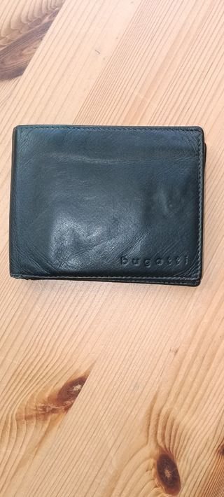 Cartera Bugatti Piel Negra