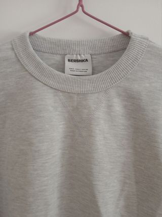 Nuevo Bershka Sudadera gris Talla S