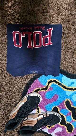 Felpa Polo Ralph Lauren blu navy Tg L