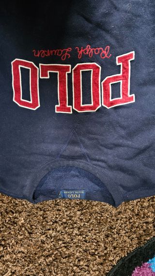 Felpa Polo Ralph Lauren blu navy Tg L