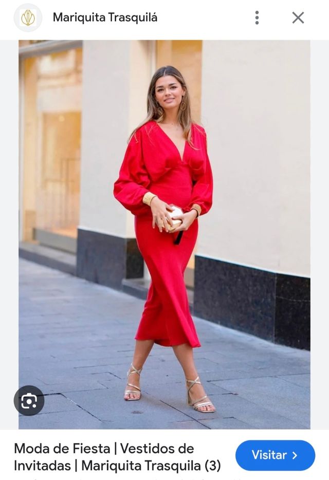 Vestido rojo midi