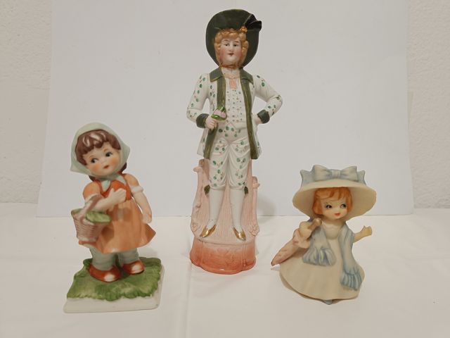 Figuras vintage: porcelana y resina