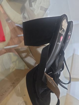 Sandalias de tacón ,Ulanka, negras  - 40
