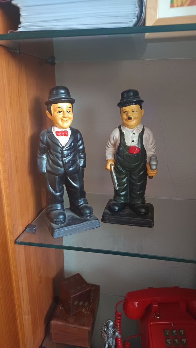Figuras El Gordo y El Flaco. laurel and Hardy.
