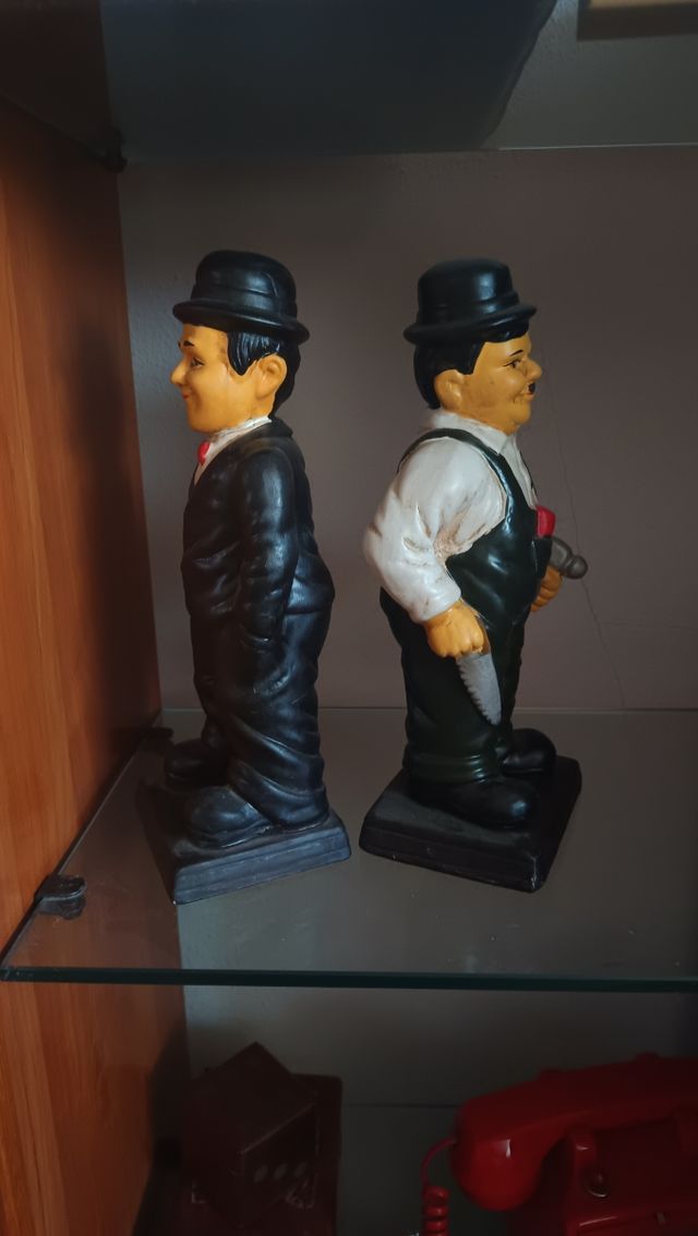 Figuras El Gordo y El Flaco. laurel and Hardy.