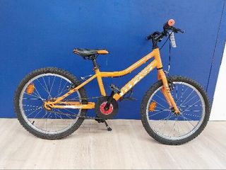 bicicleta montaña Bpro 20" niño niña naranja