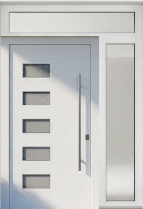 Puerta entrada PVC Elegantes, Modernas, Seguridad 