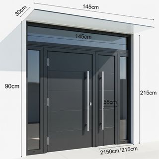 Puerta entrada PVC Elegantes, Modernas, Seguridad 
