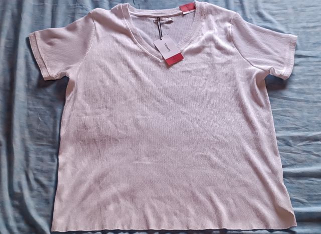 Camiseta blanca manga corta - Talla L