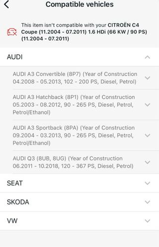 Amortiguador KYB Excel-G Audi Seat Skoda