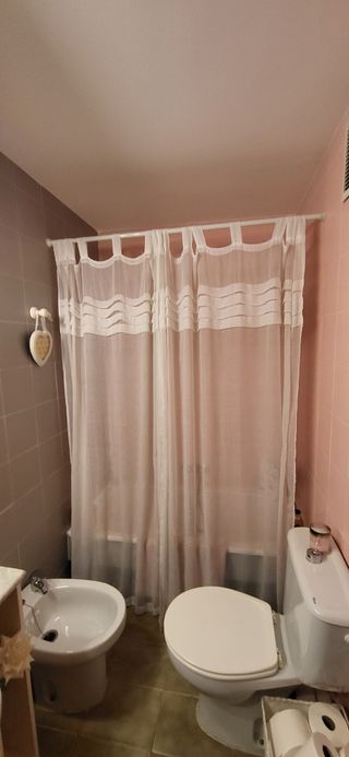 Cortinas de baño blancas - 2 uds.