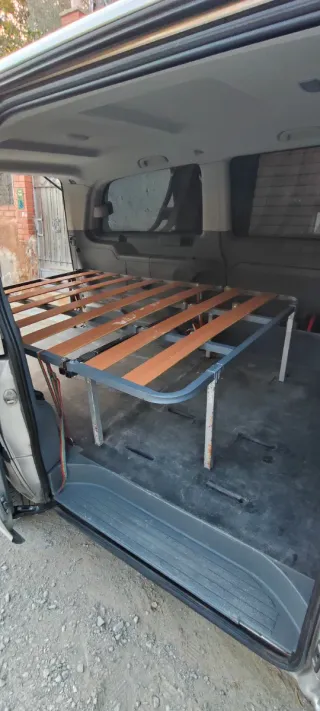 Somier plegable para furgoneta camper.